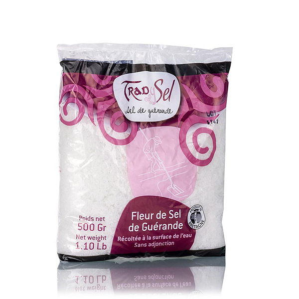 FLEUR DE SEL DE GUÉRANDE EN SACHET 500 G