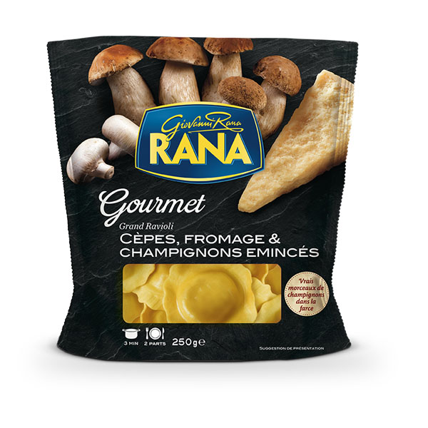 GRAND RAVIOLI  CÈPES & CHAMPIGNONS EMINCÉS